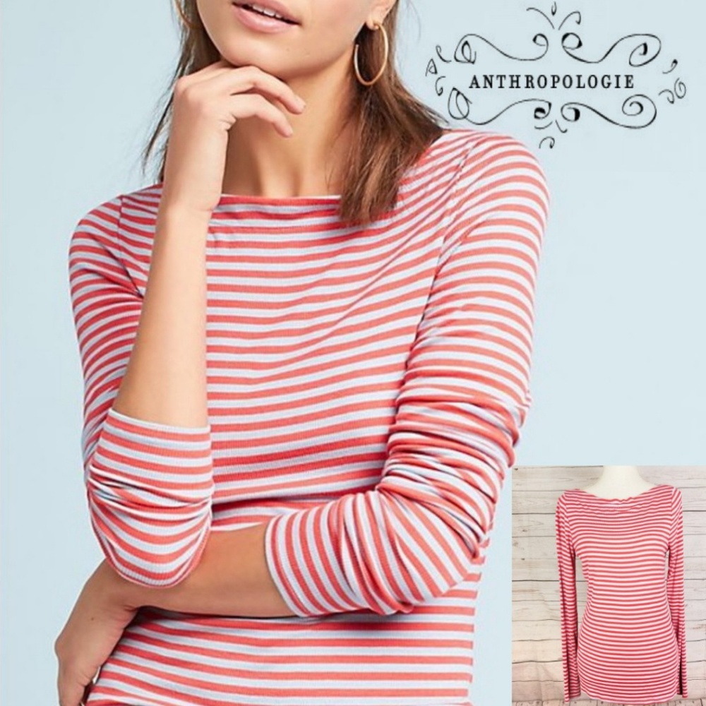 ANTHROPOLGIE  Pure + Good Newport Striped Tee